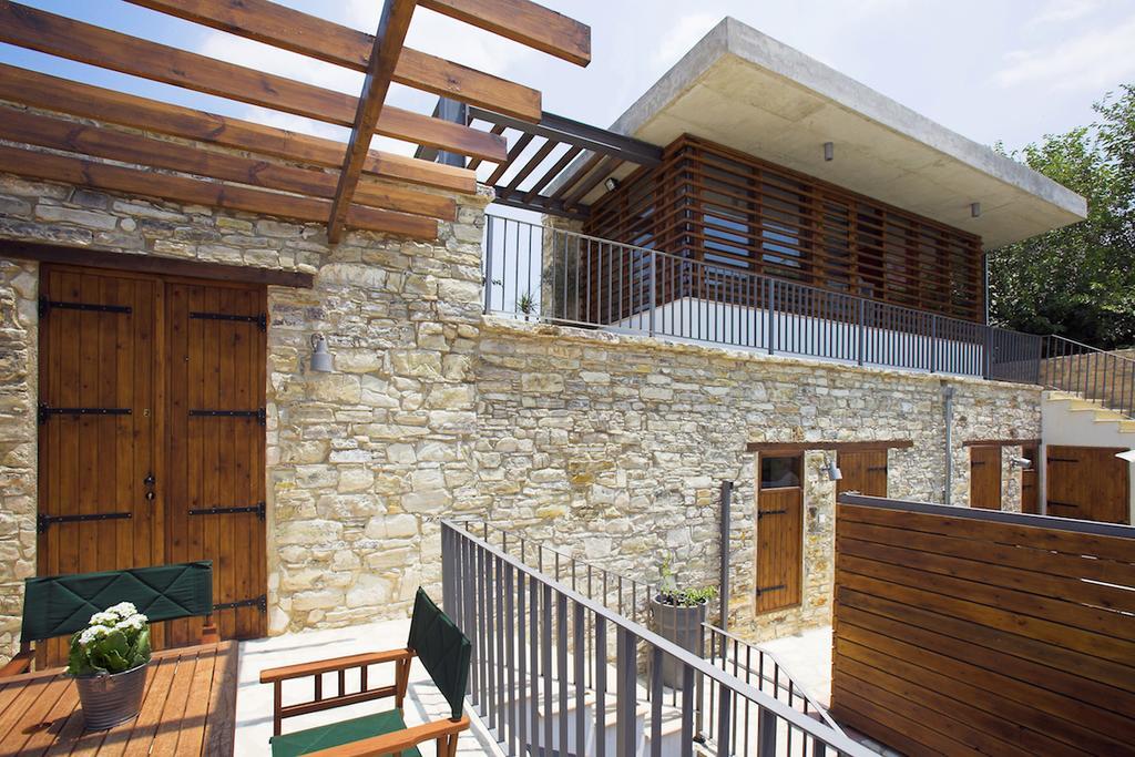 Redblue Door Two Traditional Listed Houses Pano Lefkara Exterior photo